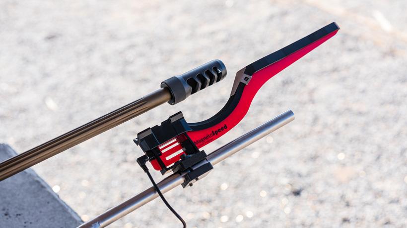 Bayonet side of the chronograph mount