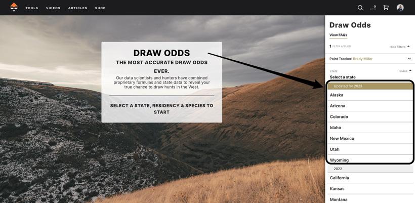 Idaho draw odds now updated! - 0