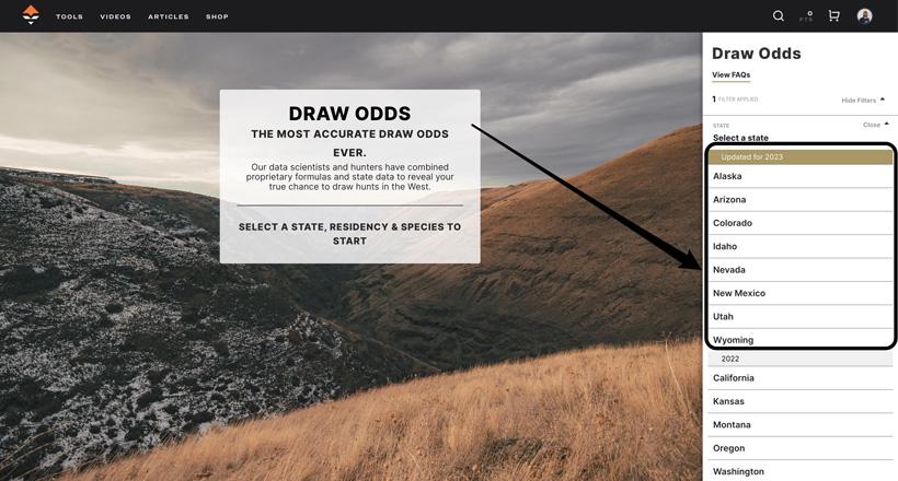 Gohunt insider updated draw odds by state