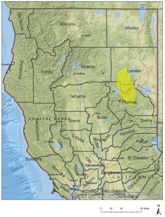 California wolf activity map may 2018