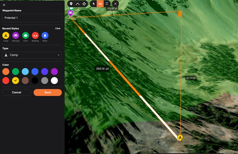 Tactics when e-scouting mule deer with GOHUNT Maps - 7