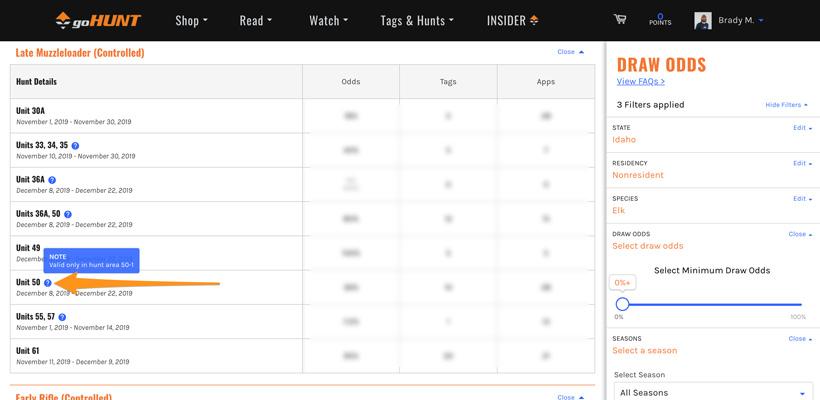 Blue tooltips on standalone draw odds page