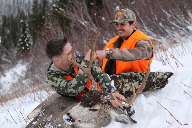 All smiles with a high country montana mule deer