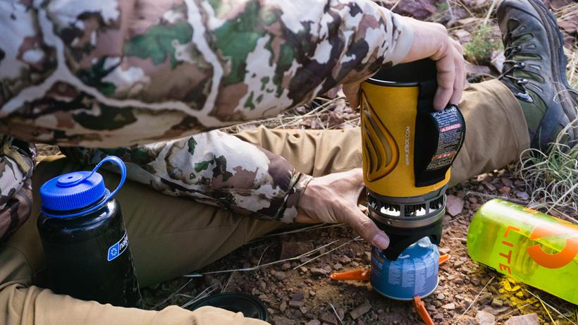 Jetboil stove for backcountry cooking