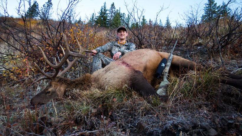 Dave barnett with his 2017 montana general season bull elk