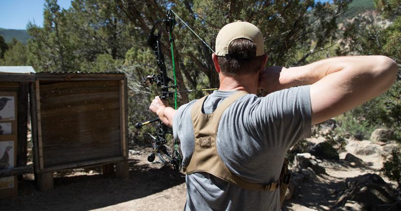 Archery blank bale practice