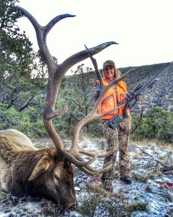 Kristy titus mt dutton bull elk taken with high top outfitters
