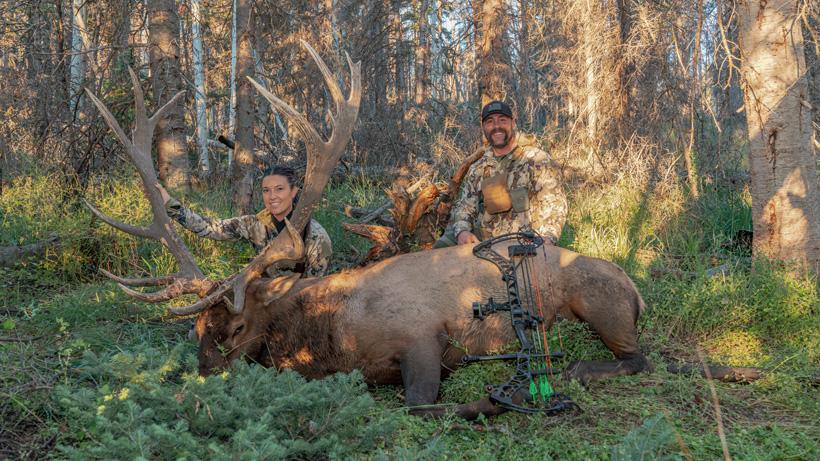 Successful archery elk hunt using kings camo