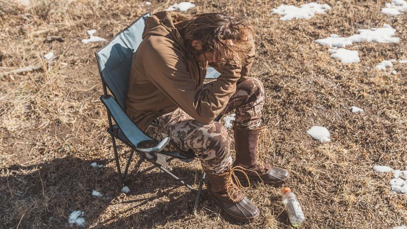 Frustrated look after hunting colorado mule deer in 2019