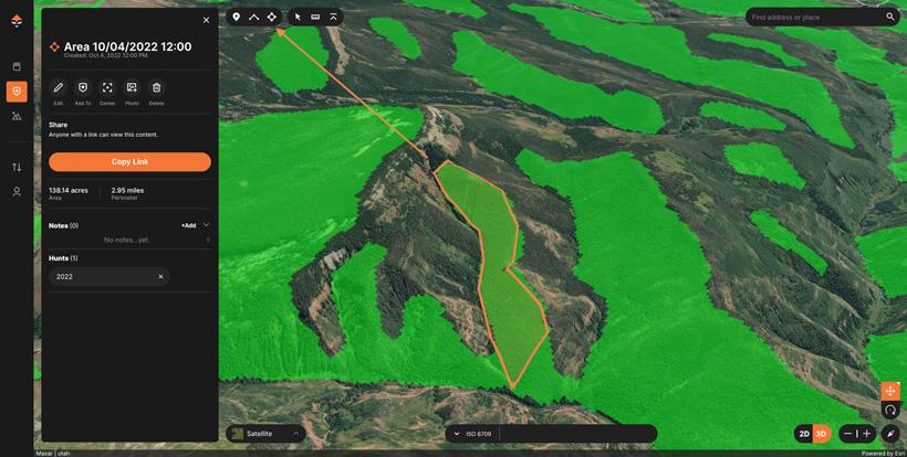 Using terrain analysis and polygon tool for offline use
