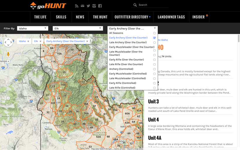 Gohunt insider unit profile filtering