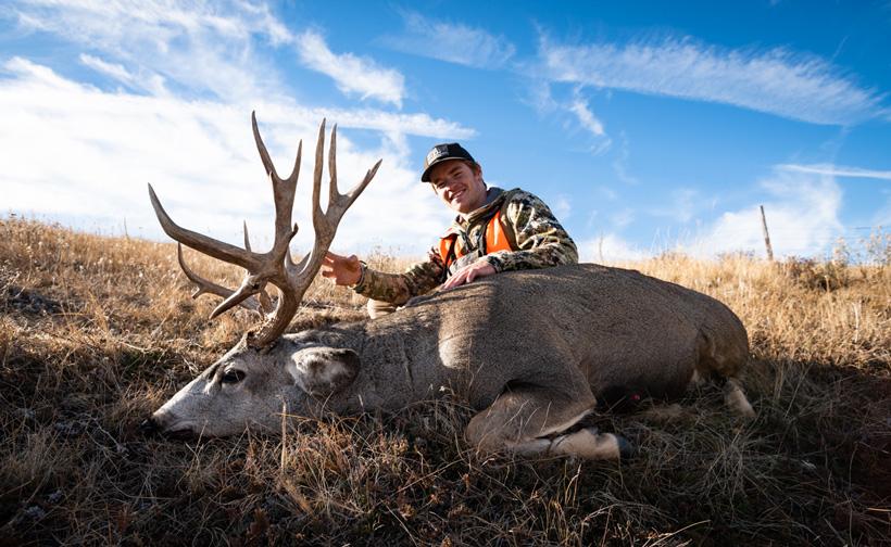 Calvin connor with his 2018 general season montana mule deer