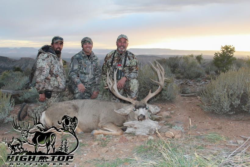 High Top Outfitters with giant mule deer buck