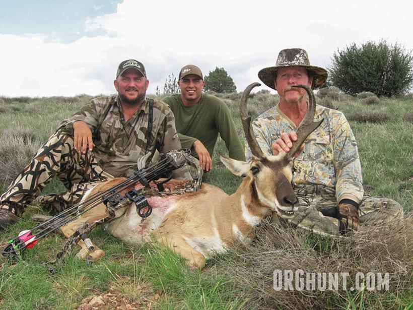 Patrick with a great archery antelope using decoys