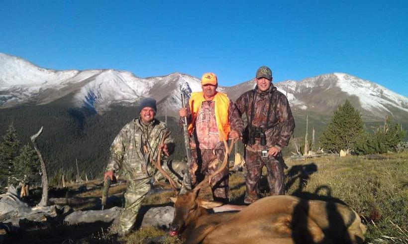Father and son muzzleloader elk hunt