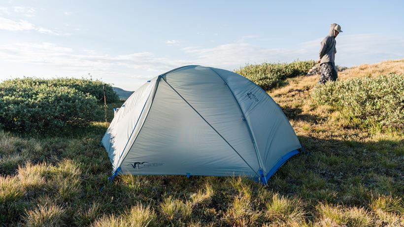 Stone glacier skyscraper tent summer scouting