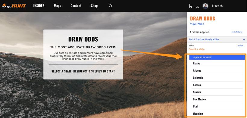 Updated gohunt draw odds page
