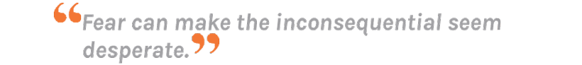 Article quote about fear