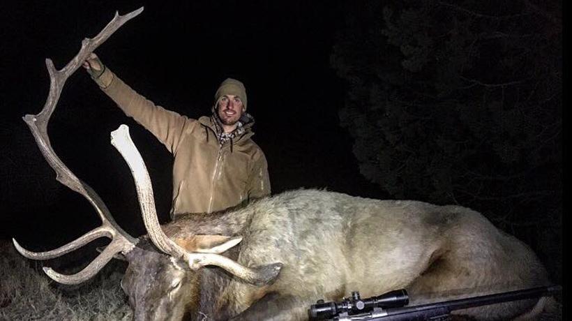 US veteran and a harvested arizona elk