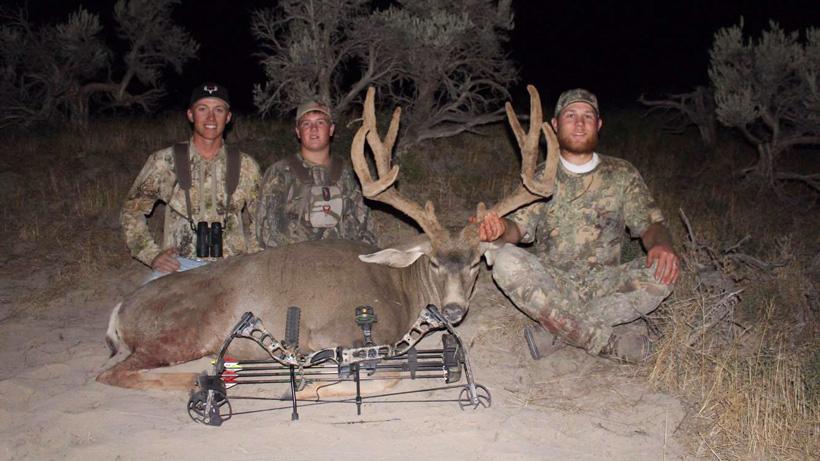 Jordan perkins with his utah archery mule deer