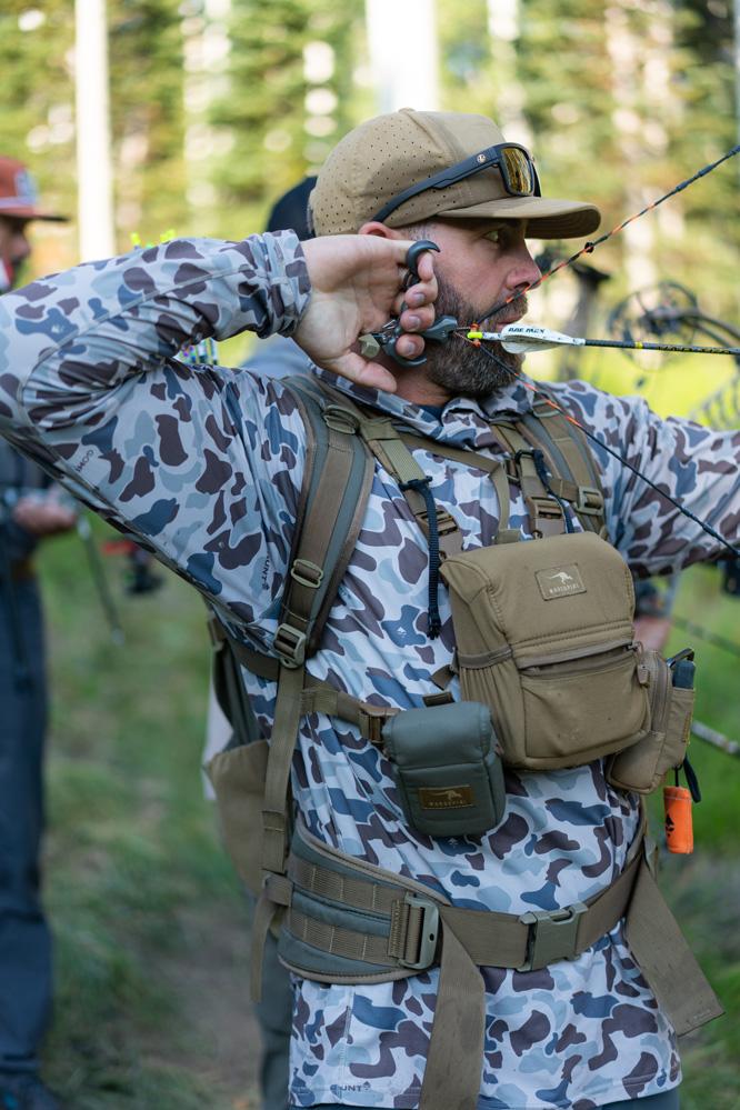 Lorenzo at full draw at Utah TAC event