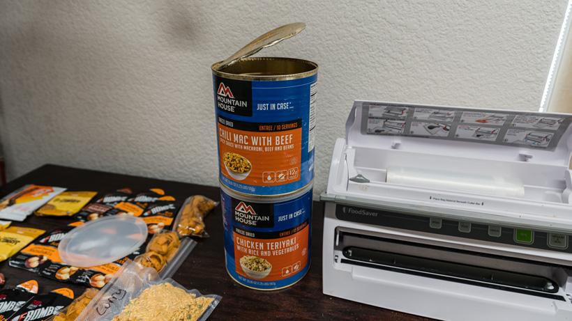 Mountain house just in case freeze dried cans