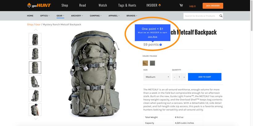 Screen shot showing points on item 2