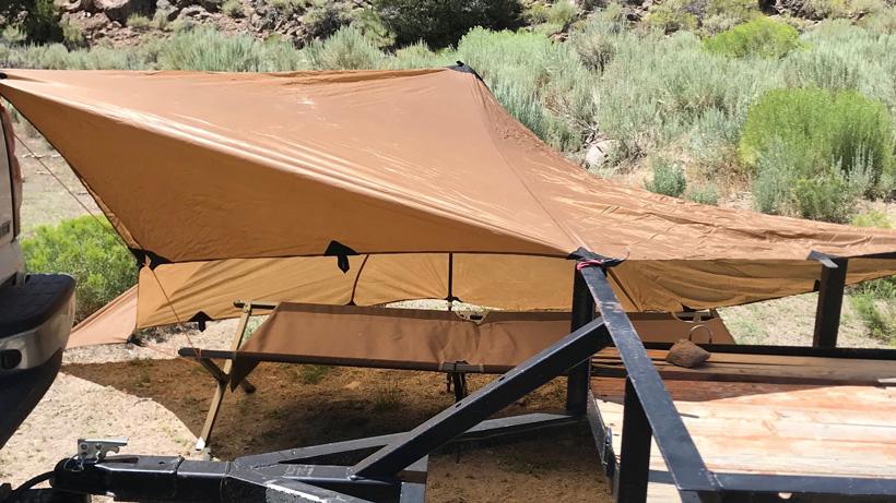 Seek outside dst tarp at truck